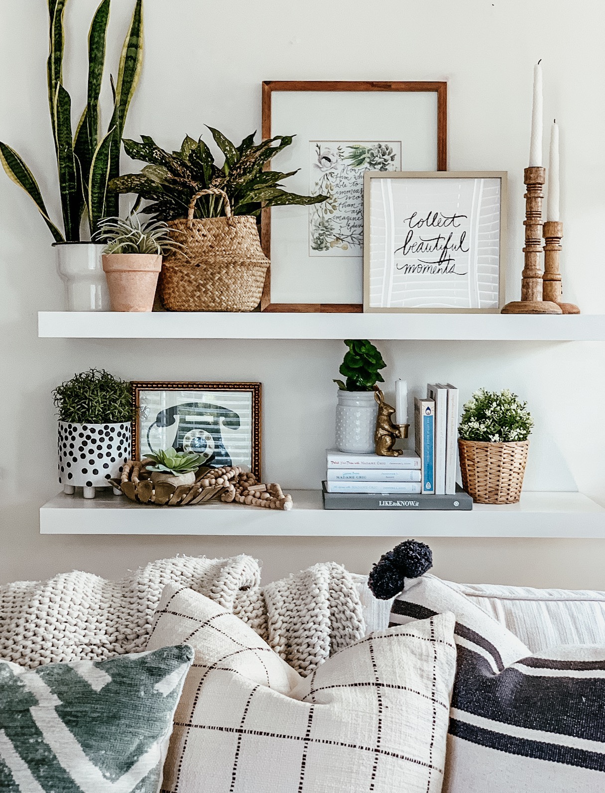 White Living Room White Sectional Decor Boho Design The Beauty Revival