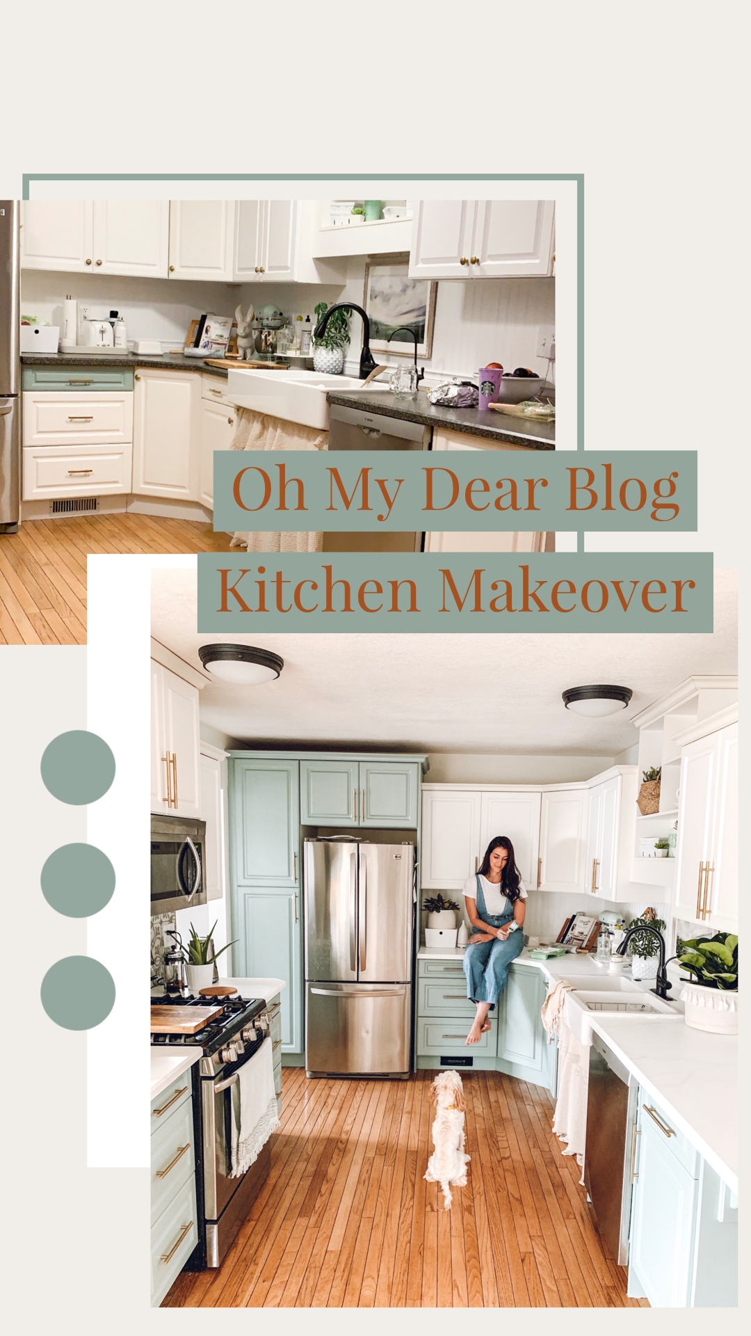 Diy Painted Kitchen Cabinet Makeover The Beauty Revival