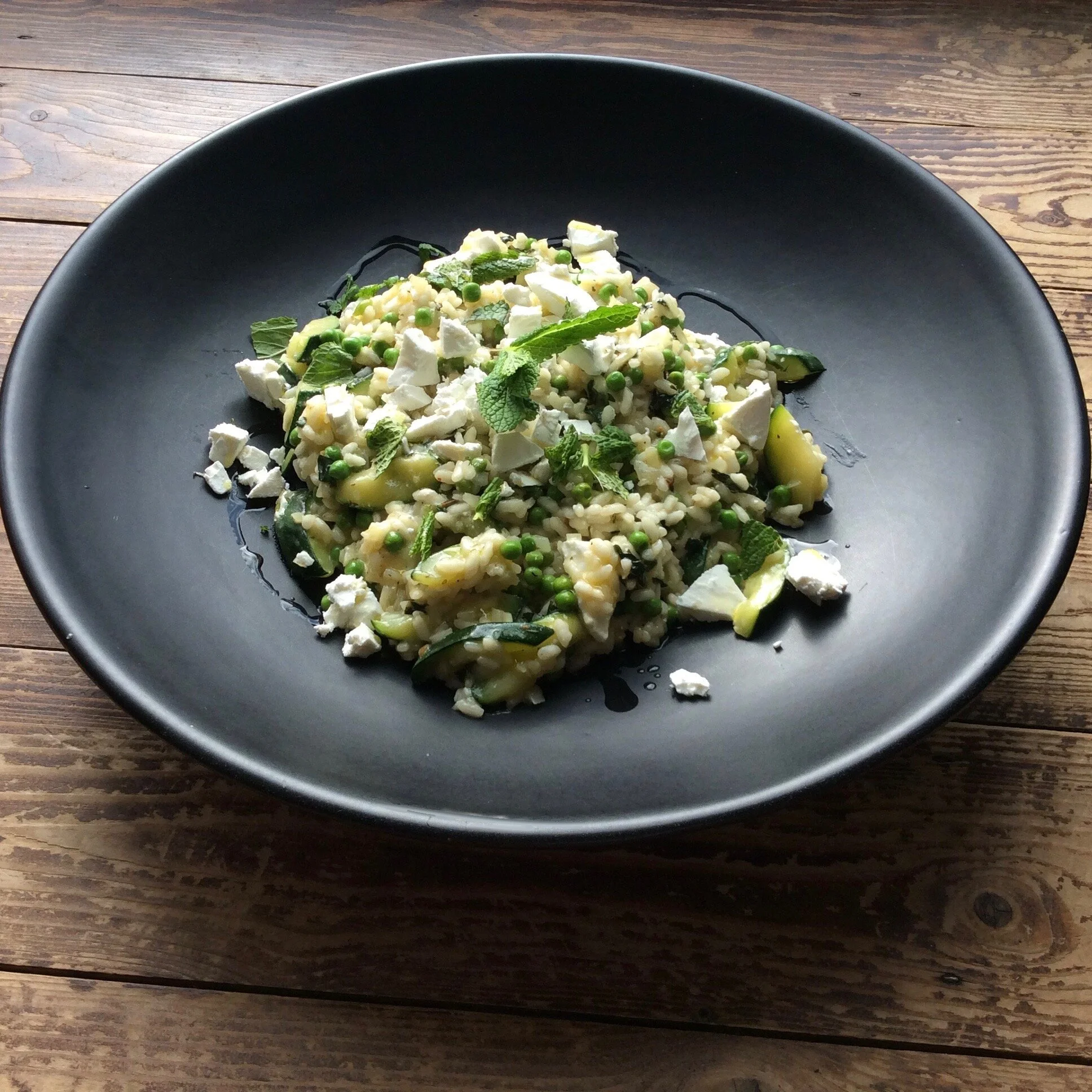Pea, Mint and Fetta Risotto