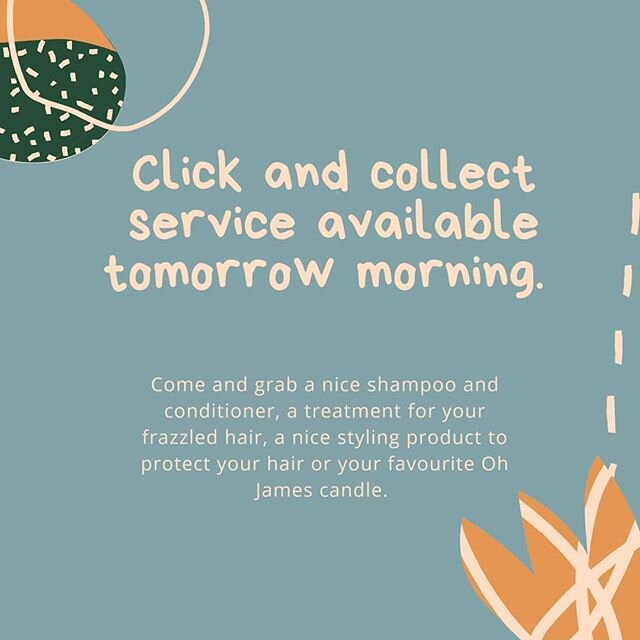 Due to popular demand click and collect is back tomorrow. Come and stock up on your favourite @davines_uk product. Treat your straw like hair to a much needed product, or why not try a beautiful @oh__james candle. #walthamstowhairsalon #davines #ohja