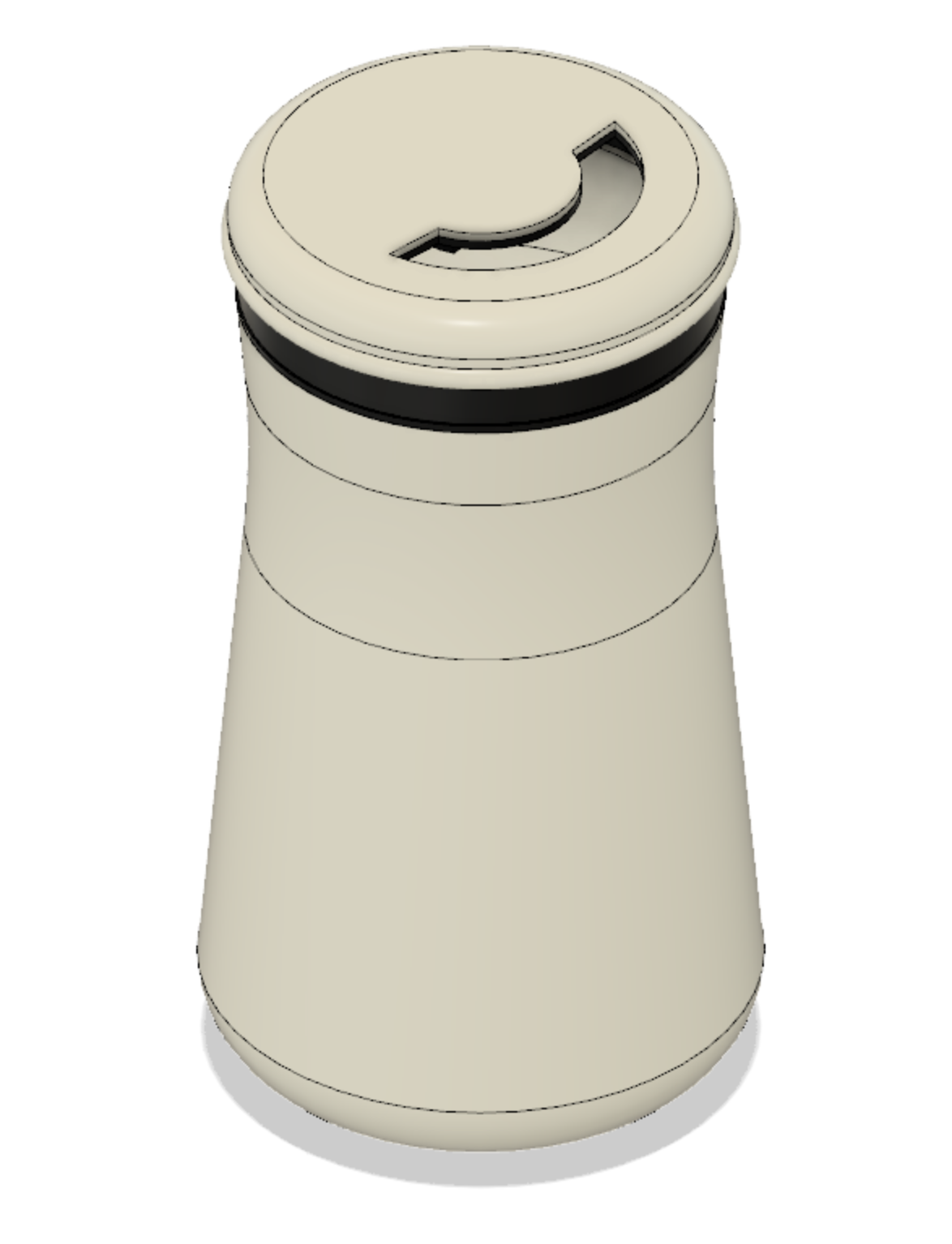Threaded canister