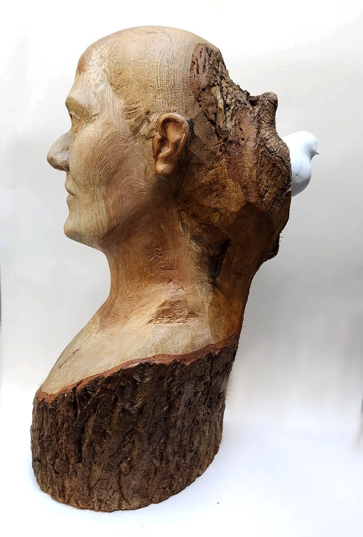 Wooden Portrait. "Laura'.
