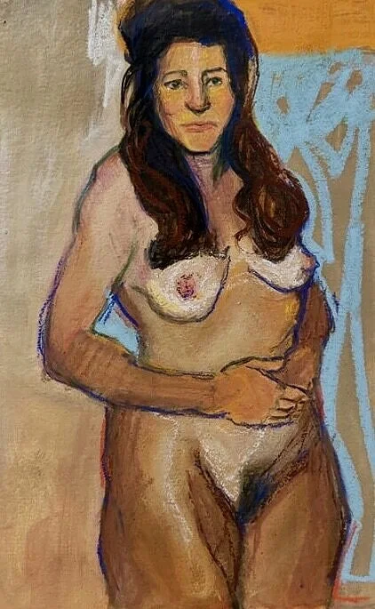 Carmen, mixed media on paper, A4