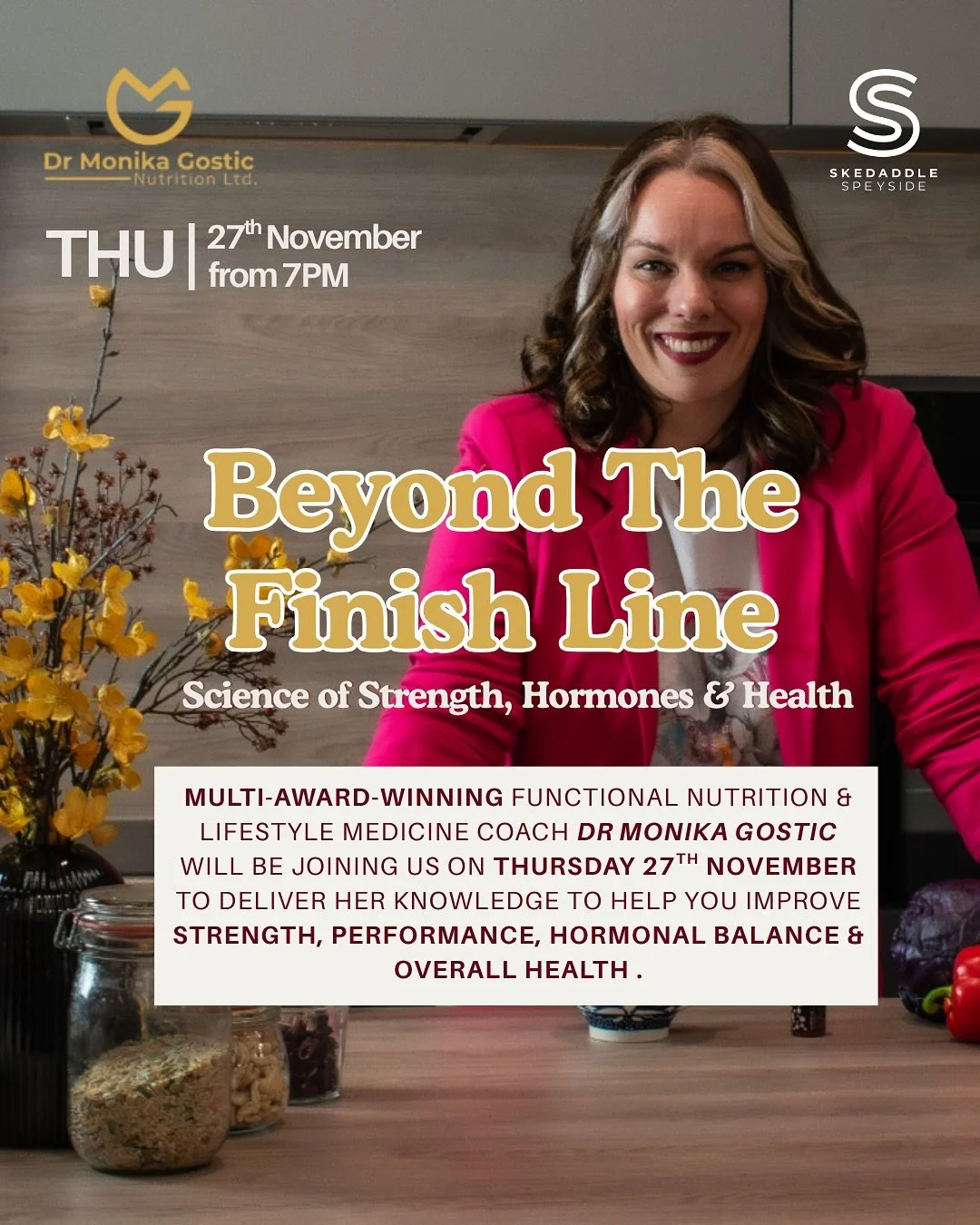 NEW EVENT : 🏃&zwj;♀️🏃Beyond the Finish Line: The Science of Strength, Hormones &amp; Health

Dr Monika Gostic is a multi-award-winning Functional Nutrition &amp; Lifestyle Medicine Coach who helps women fuel their hormones, health, and performance.