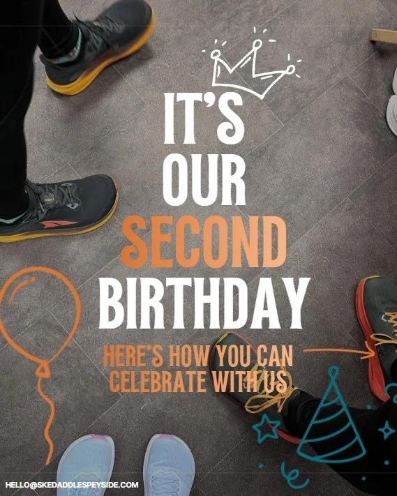 It&rsquo;s our BIRTHDAY (week) &bull; 2 Years of Skedaddle Speyside 🧡

We can&rsquo;t believe it&rsquo;s been TWO YEARS since we opened our doors; from 2 of us to 6 of us (including the doggos) the team has grown, the stock has grown and our hearts 