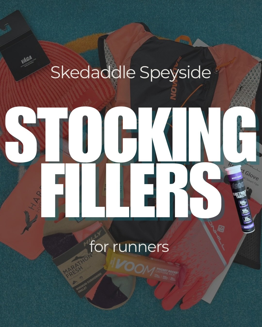 Stocking Filler Inspo 👟🎁 

Swipe through to get gift ideas, little to large, or a great hamper collection for the special runner who already has everything they need 😆 

Extra socks, spare laces &amp; excess nutrition supps go a long way - trust u