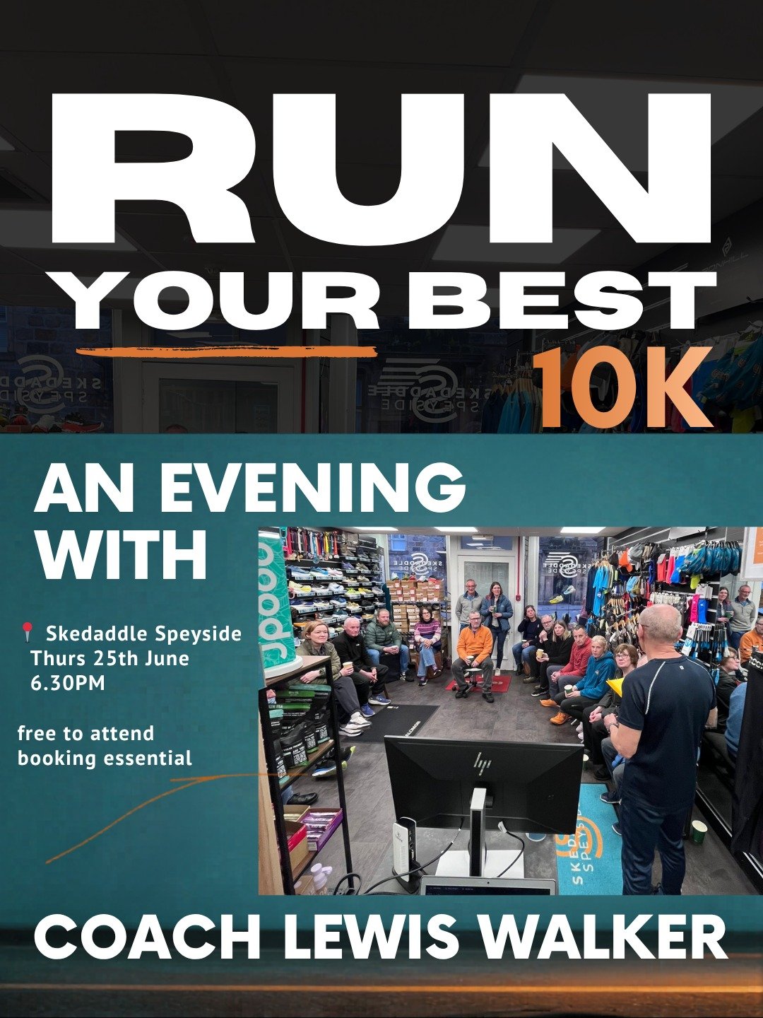 Limited Spaces Remain !! ⚡

Just 1 week to go before we settle down in store for another evening of knowledge to support your training journey. @lewis_walker.performance_ joined us last month to delve into his performance strategy and new book - this