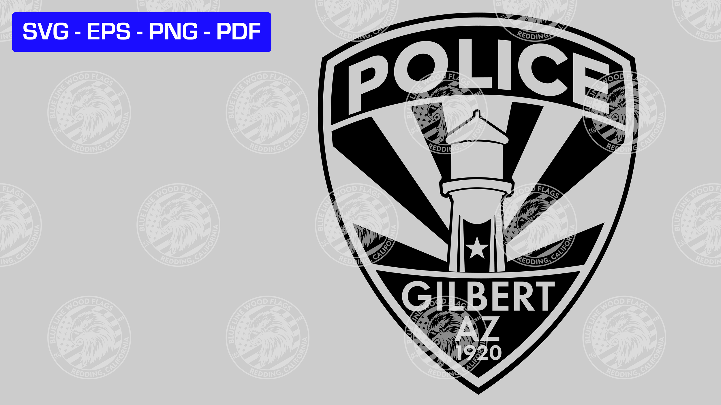Gilbert, Arizona Police Patch SVG File