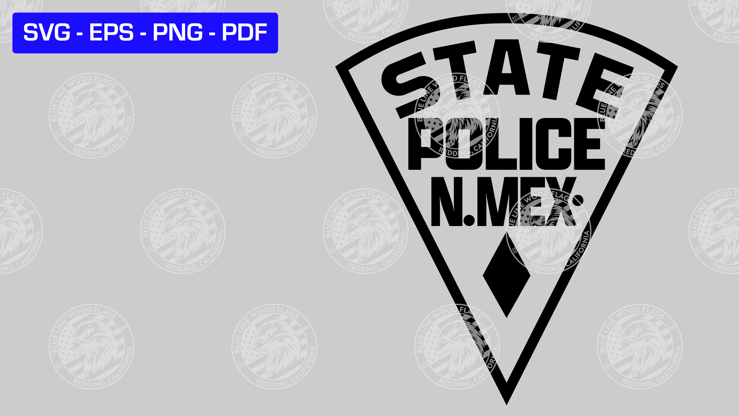 New Mexico State Police Patch SVG File