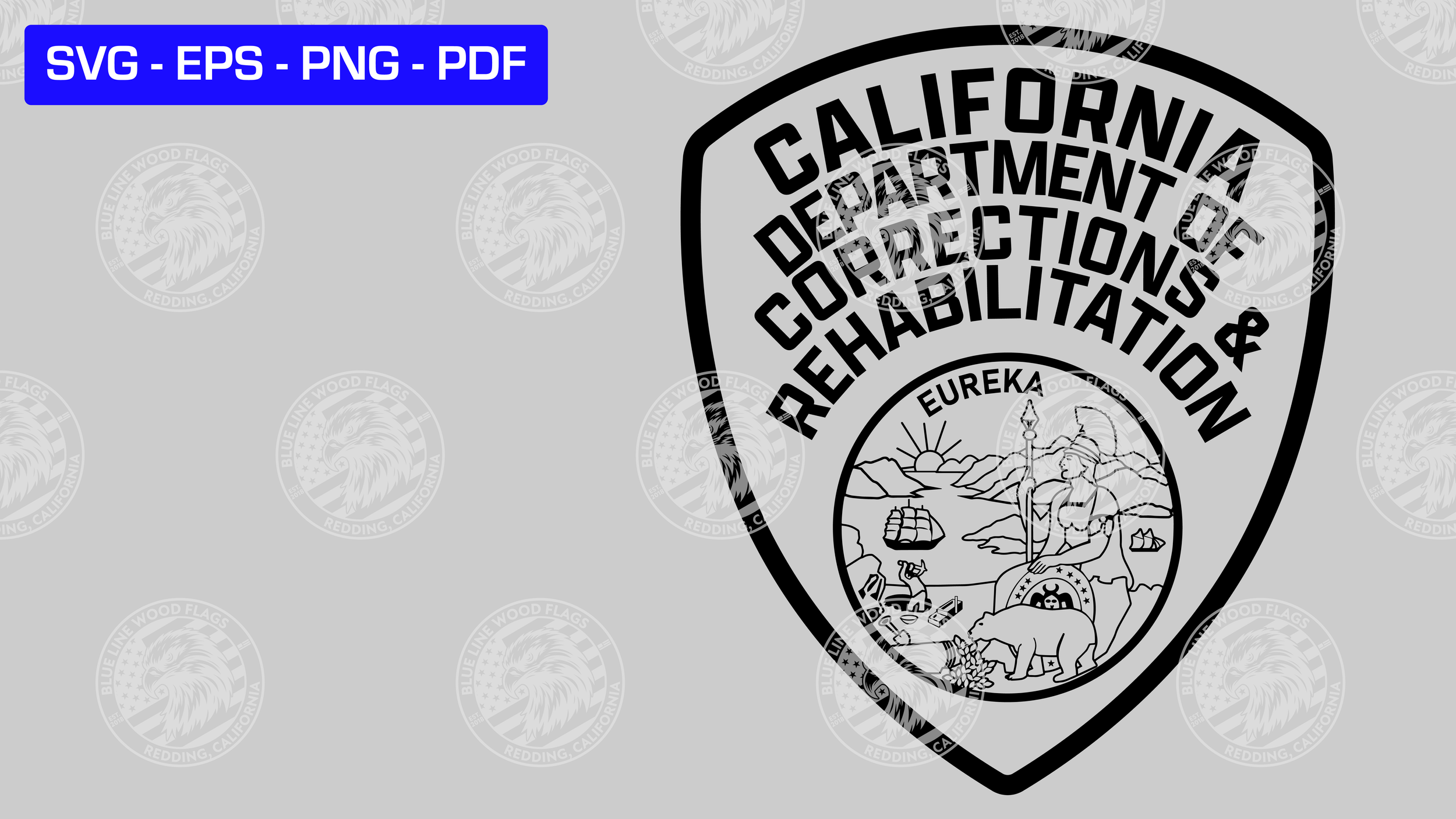 California Department of Corrections Patch SVG File