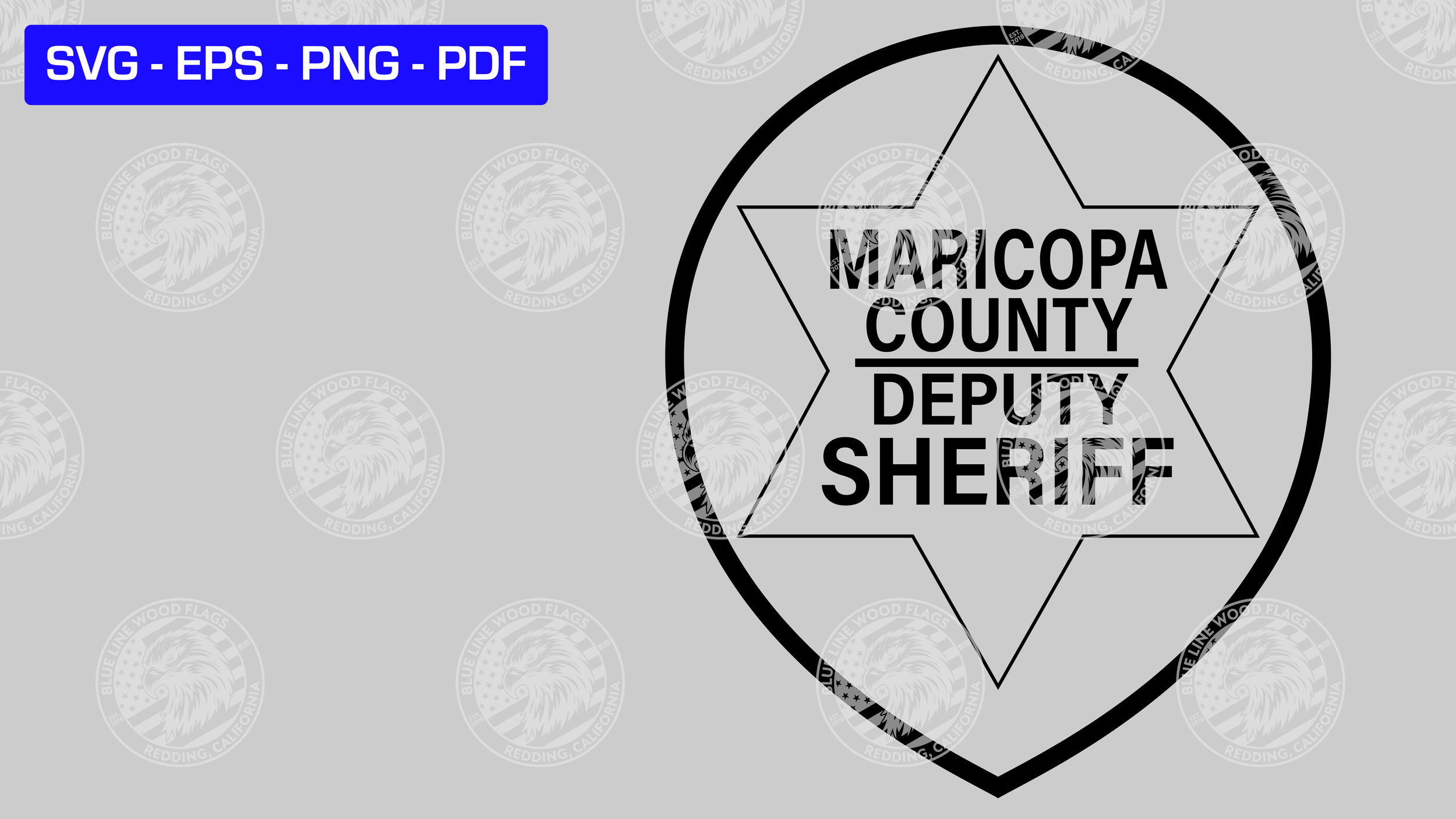 Maricopa County, Arizona Sheriff Patch SVG File