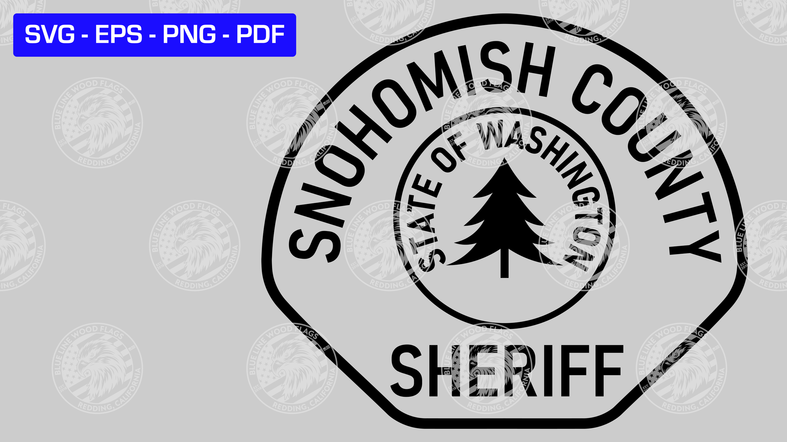Snohomish County, Washington Sheriff Patch SVG File