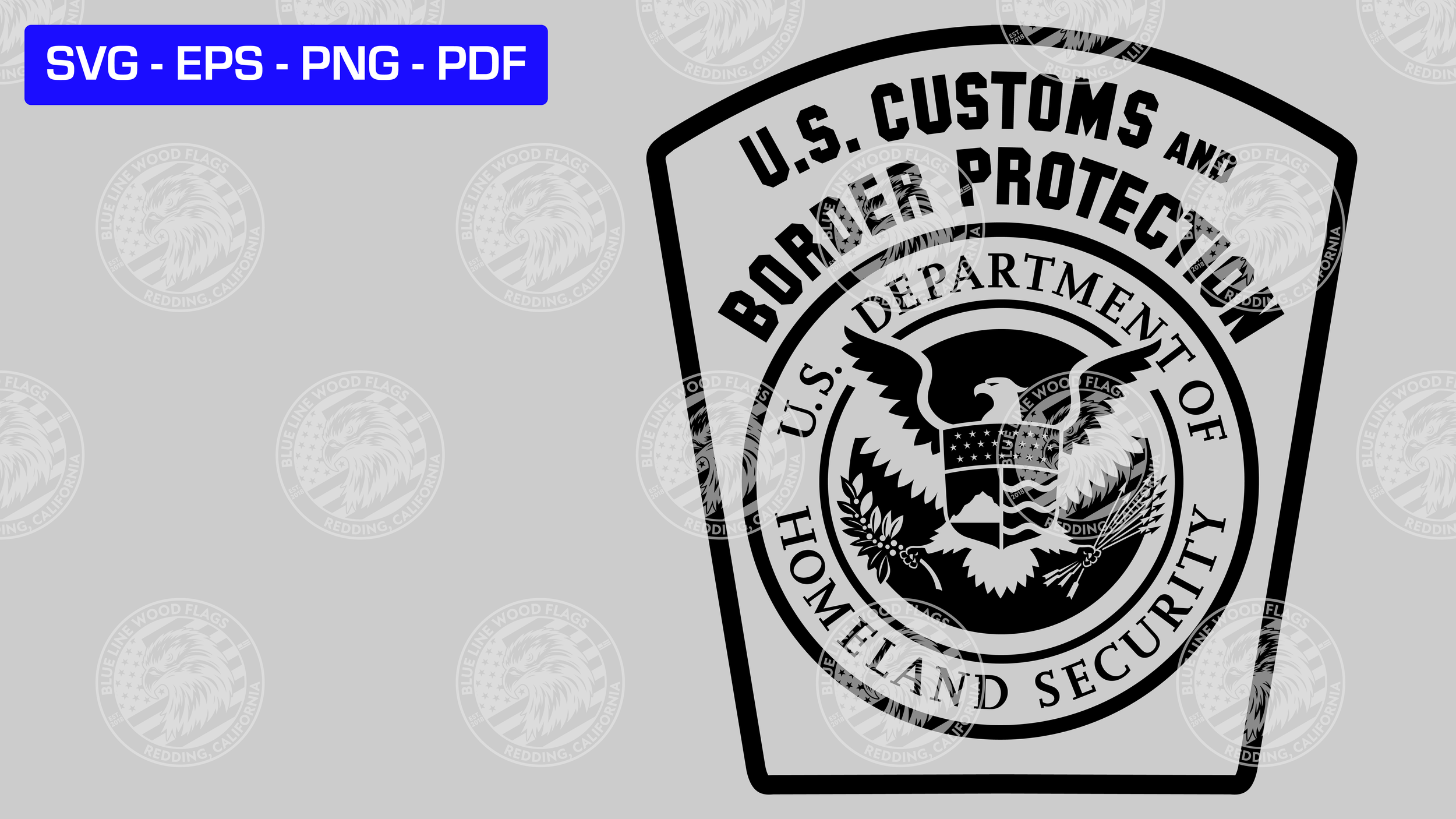 U.S. Customs and Border Protection Patch SVG File