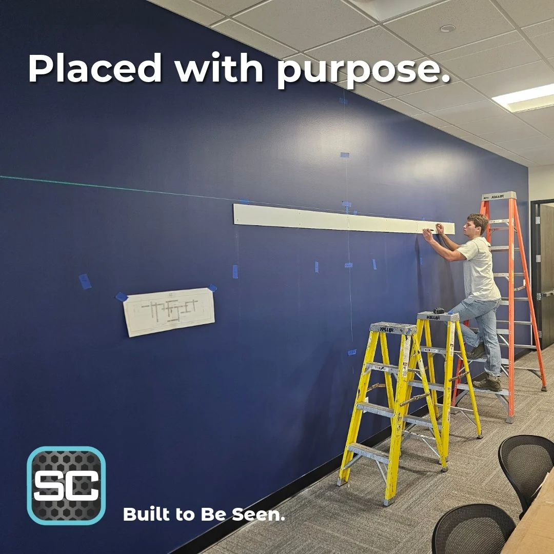 Branding that scores big.

Custom interior signage that turn your office walls into a message worth sharing.

Designed. Printed. Installed.
Spelled out by SignCraft.
