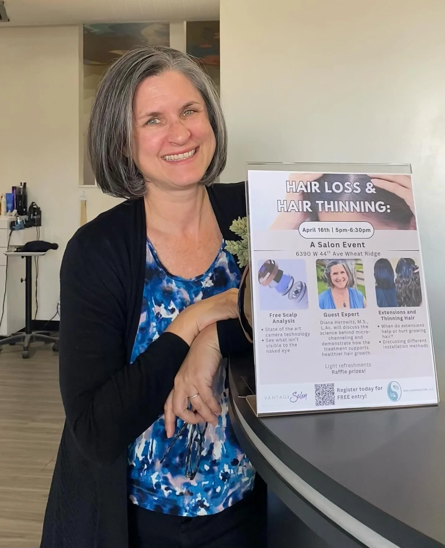 Avoid hype, disappointment and confusion by coming to a free educational event- Hair Thinning &amp; Hair Loss: Understanding Causes and Options, at my favorite salon in Wheat Ridge! Vantage Salon will be giving free, 4K resolution scalp imaging asses