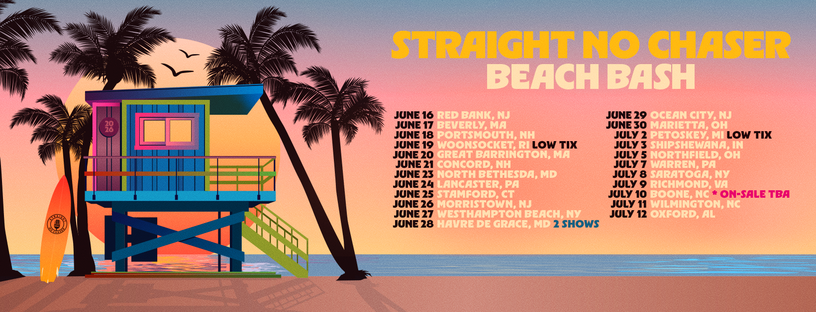 Straight No Chaser - Beach Bash Summer Tour