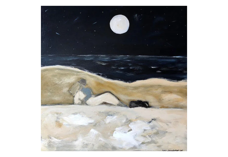 January Moon 36x36