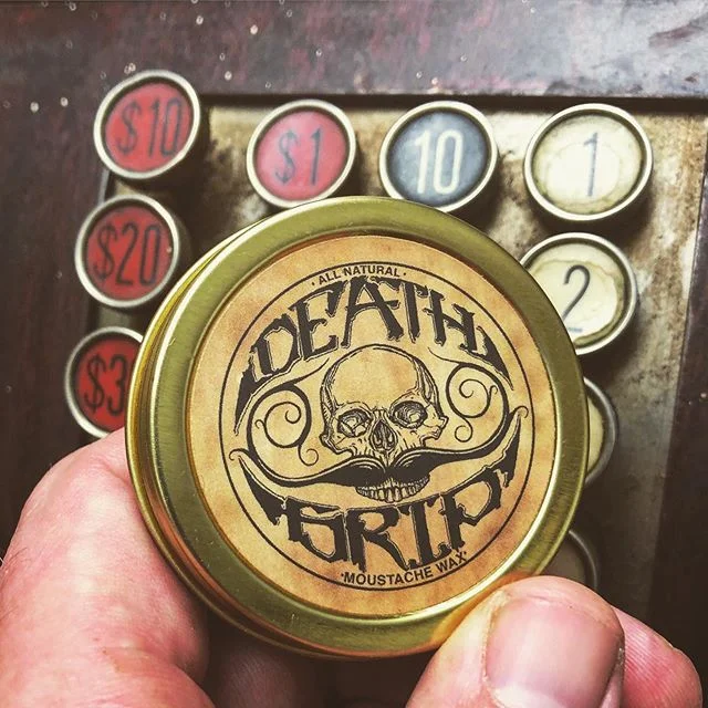 Hello there🖤💀👊
&bull;&bull;&bull;
&bull;&bull;&bull;
📸Tag #DeathGripWax for a chance to reshare
&bull;&bull;&bull;
#AllNatural #DeathGripWax #MustacheWax #MustacheLife #MoustacheWax #Moustache #HandleBar #SkullArt #Skull #GuitarPick #VintageGroom