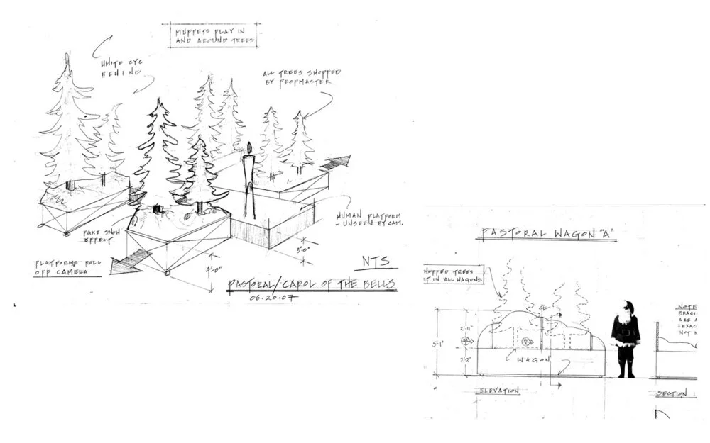 Concept Sketch (Elmo's Christmas Countdown)
