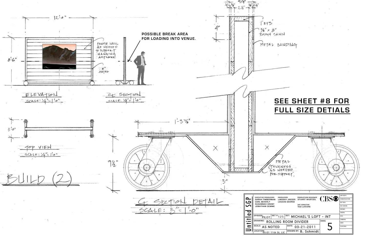 Drafting (A Gifted Man) (Assistant Art Director)