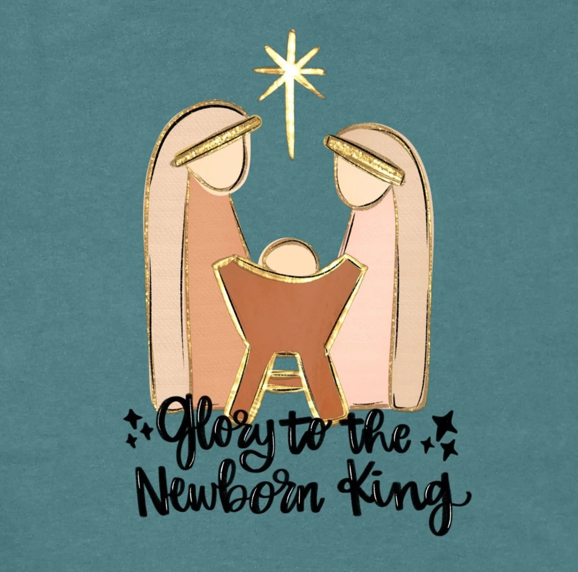 Glory to the Newborn King DTF