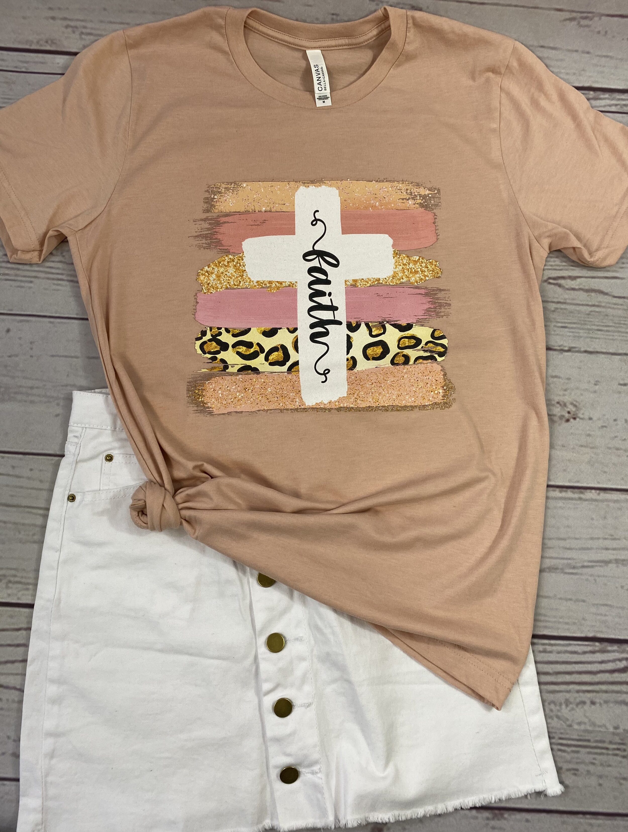 Faith Cross Brushstroke