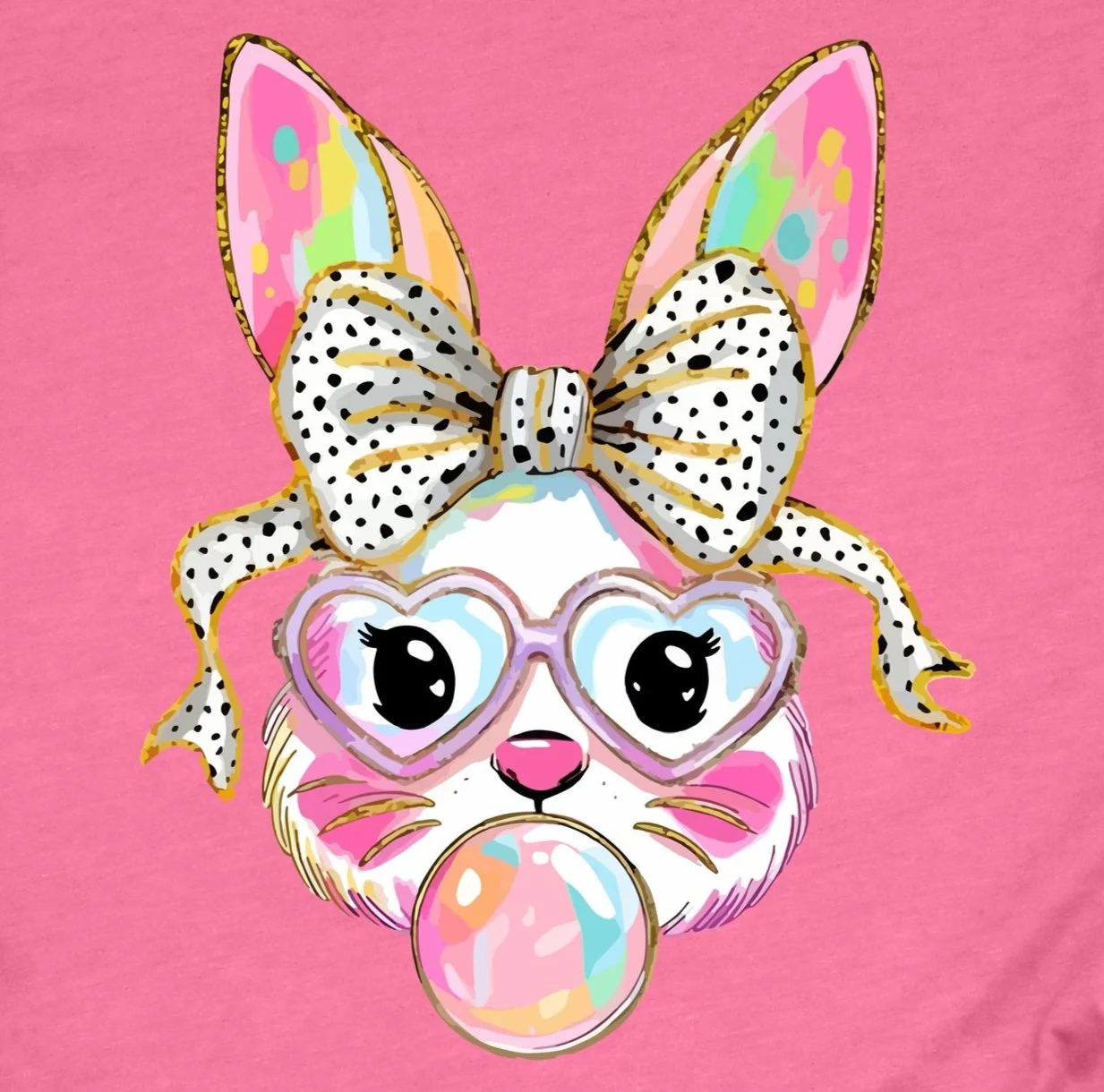 Bubble Gum Bunny DTF