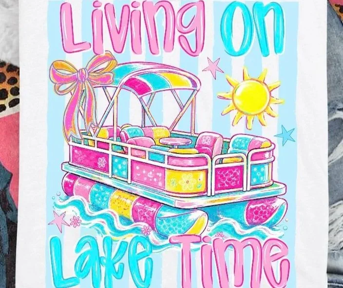 Living on Lake Time DTF
