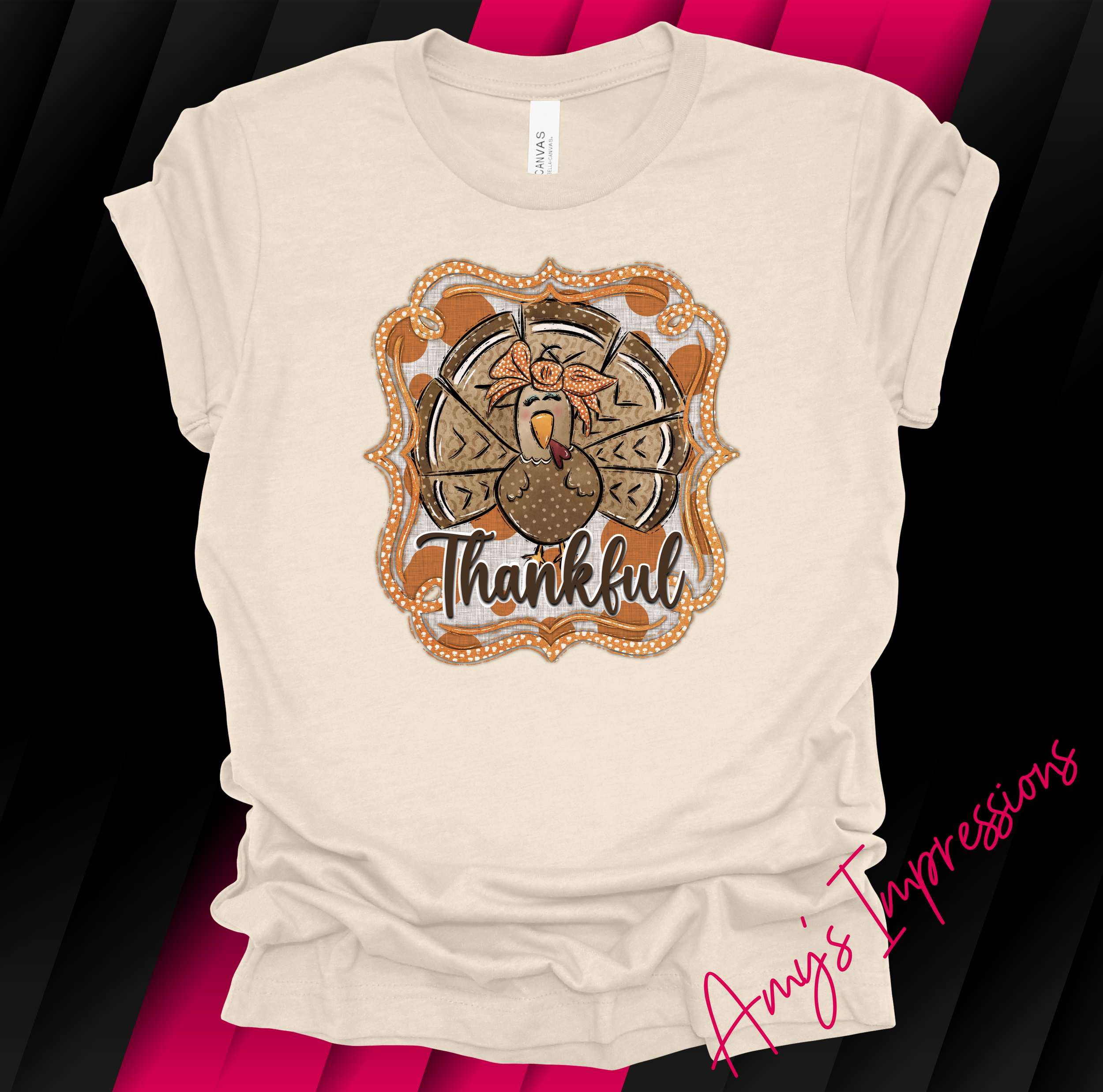 Thankful Watercolor Turkey