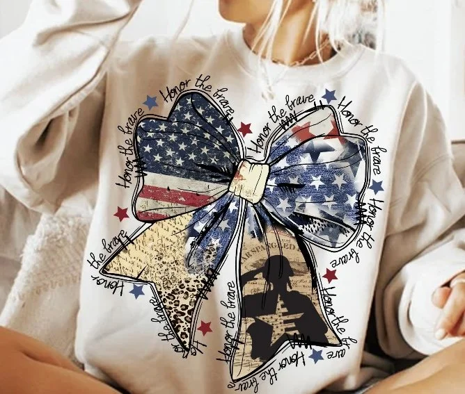 Memorial Day Coquette Bow DTF