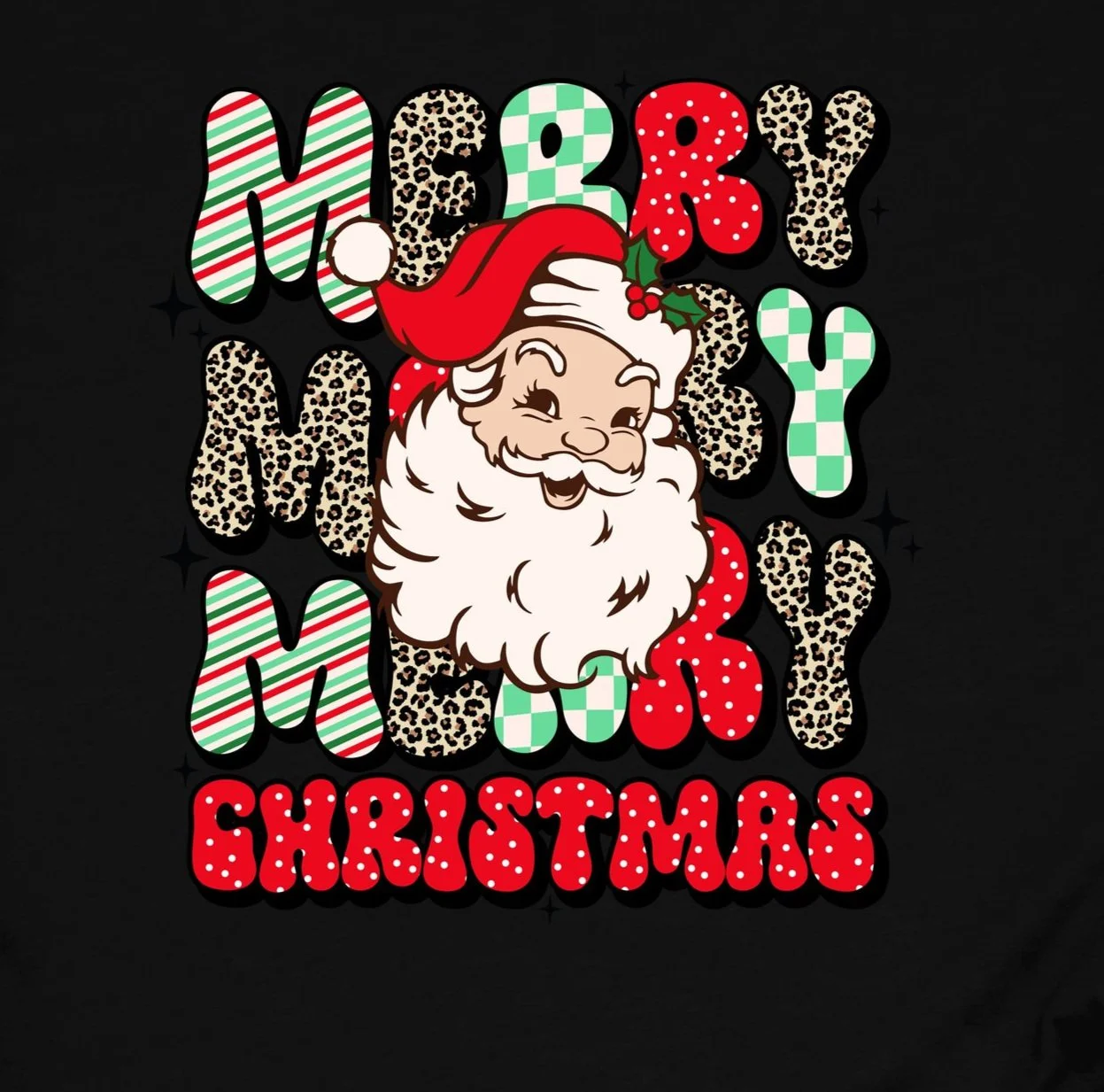 Merry Merry Patern DTF