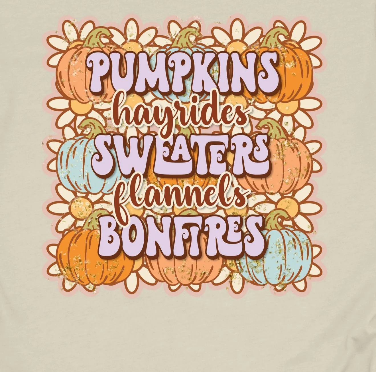 Pumpkins Hayrides Sweaters DTF