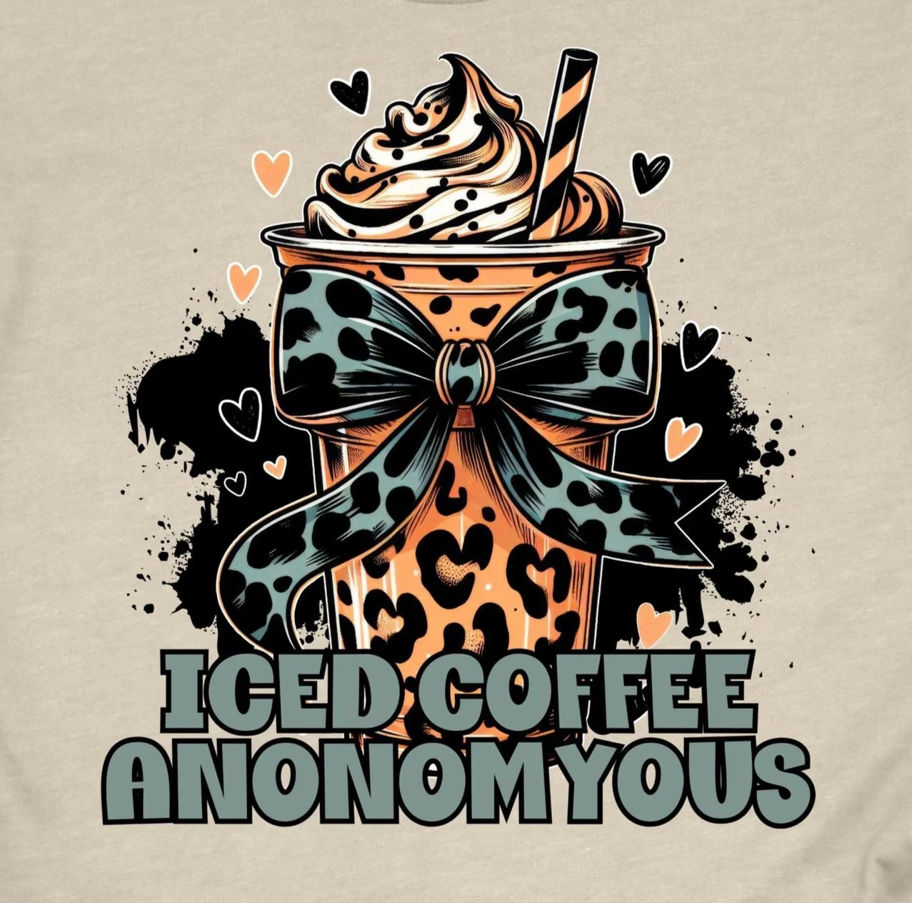 Iced Coffee Anonomyous DTF