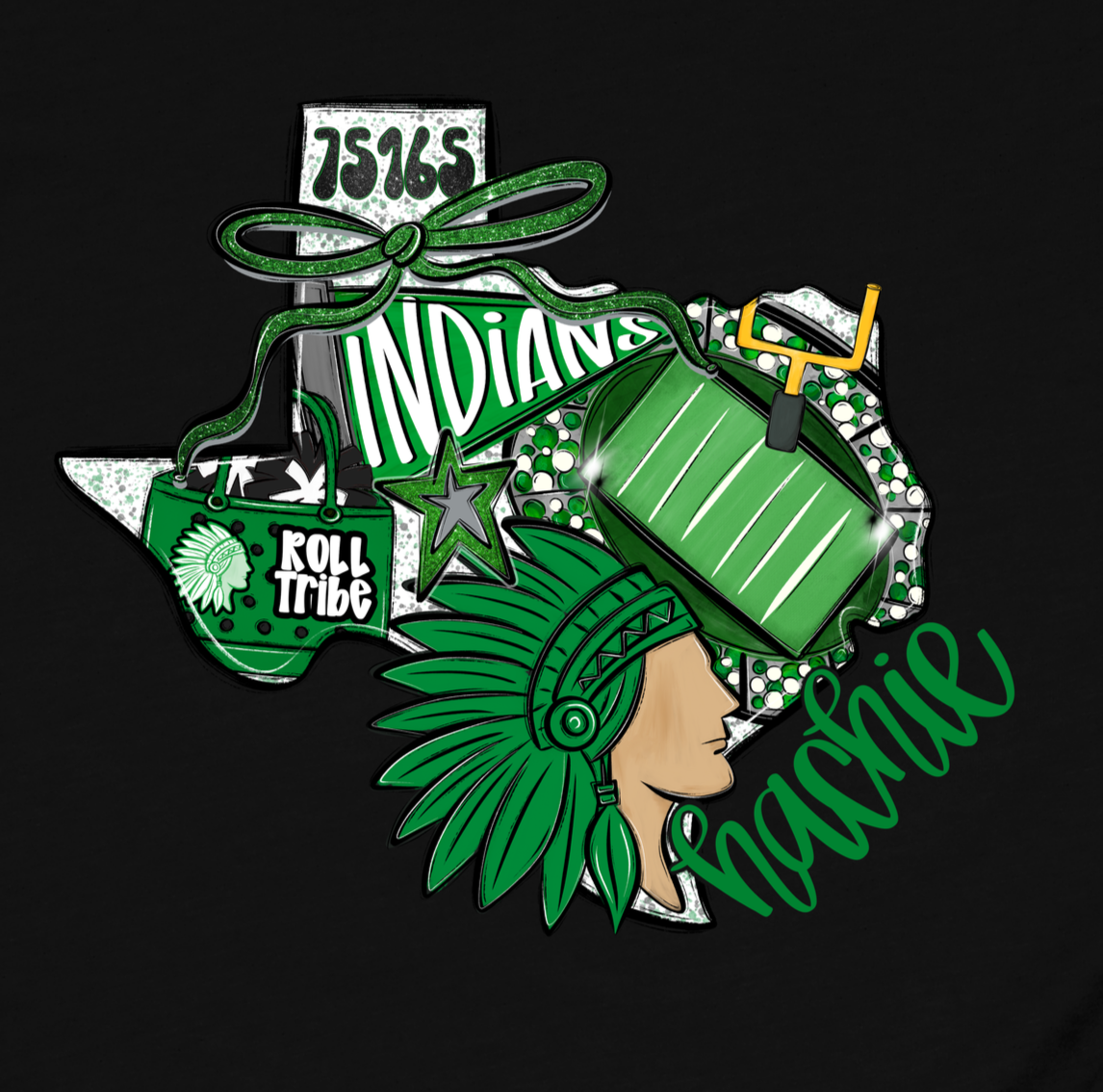 Hachie Football Mashup DTF