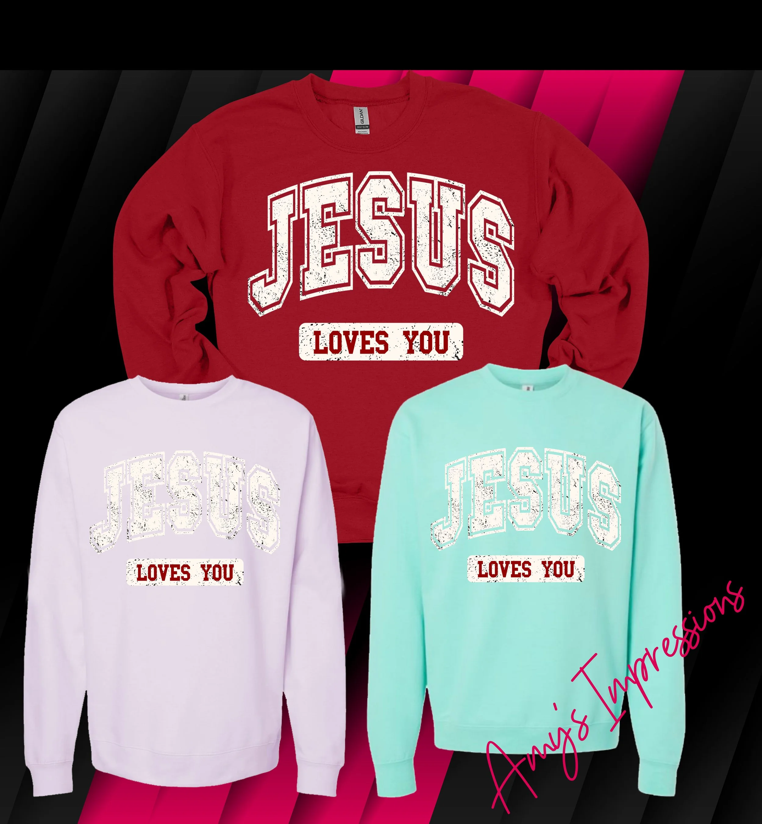 Jesus Loves You Distressed