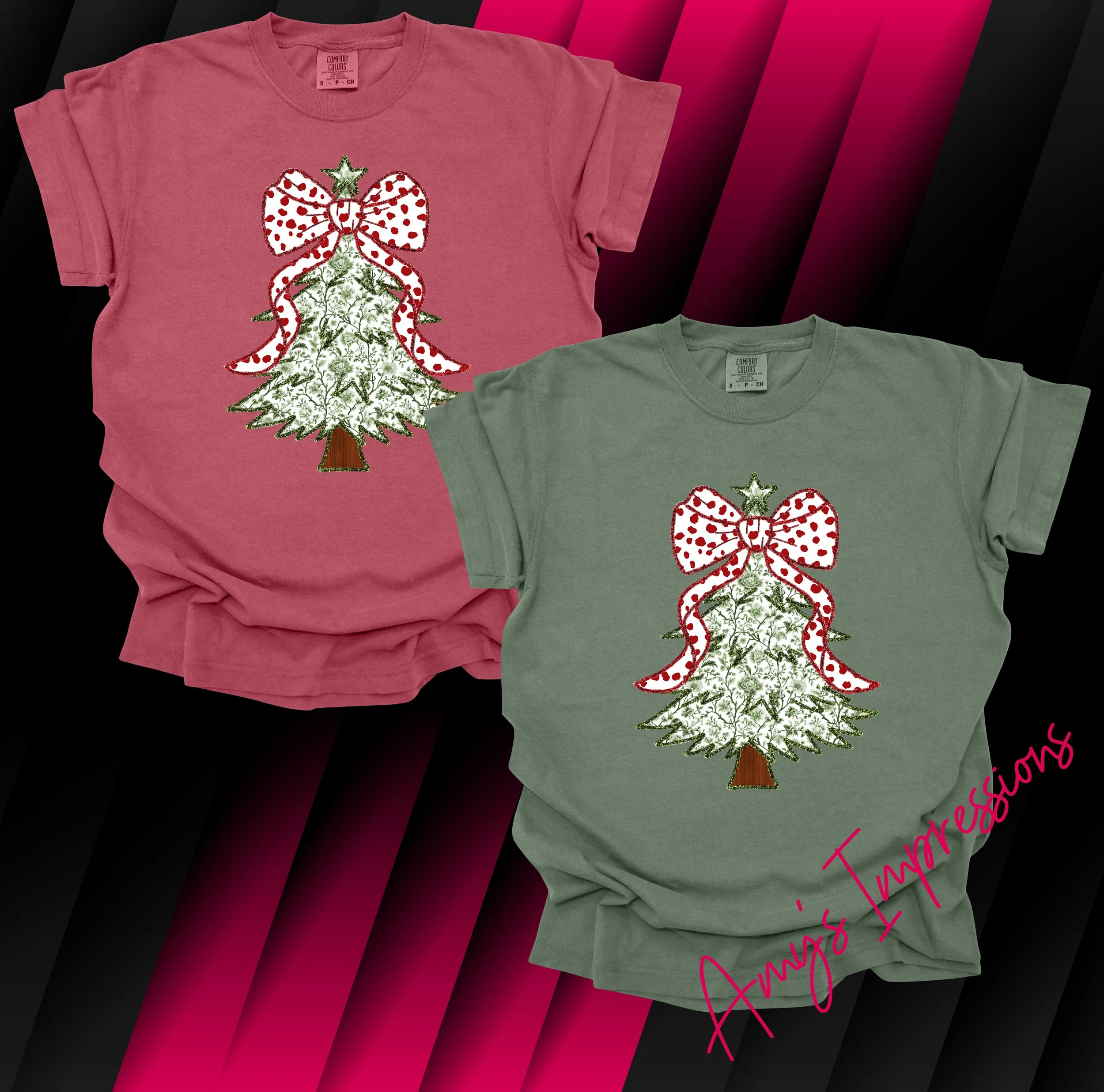 Christmas Tree Red Bow