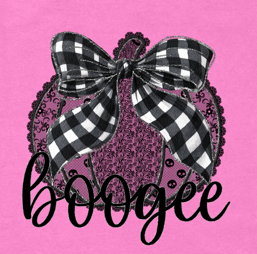 Boogee pumpkin Bow DTF