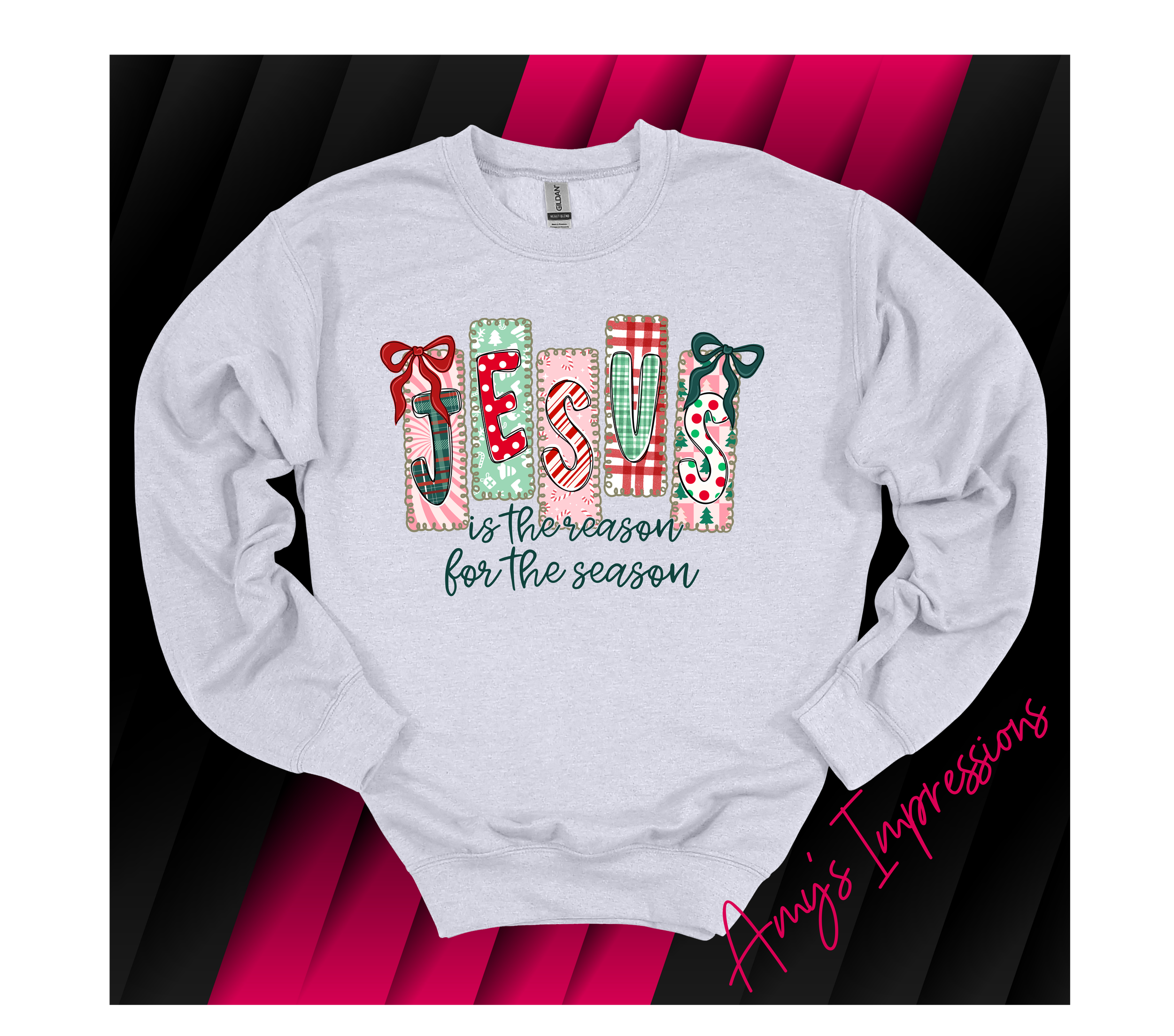 JESUS IS THE REASON PRESENTS GILDAN ASH.png