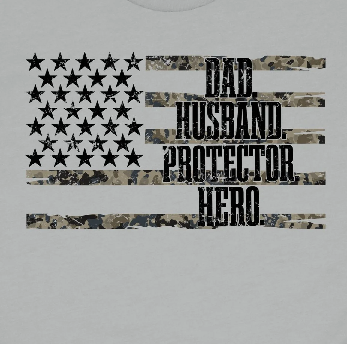 Dad Husband Protector Hero Flag DTF