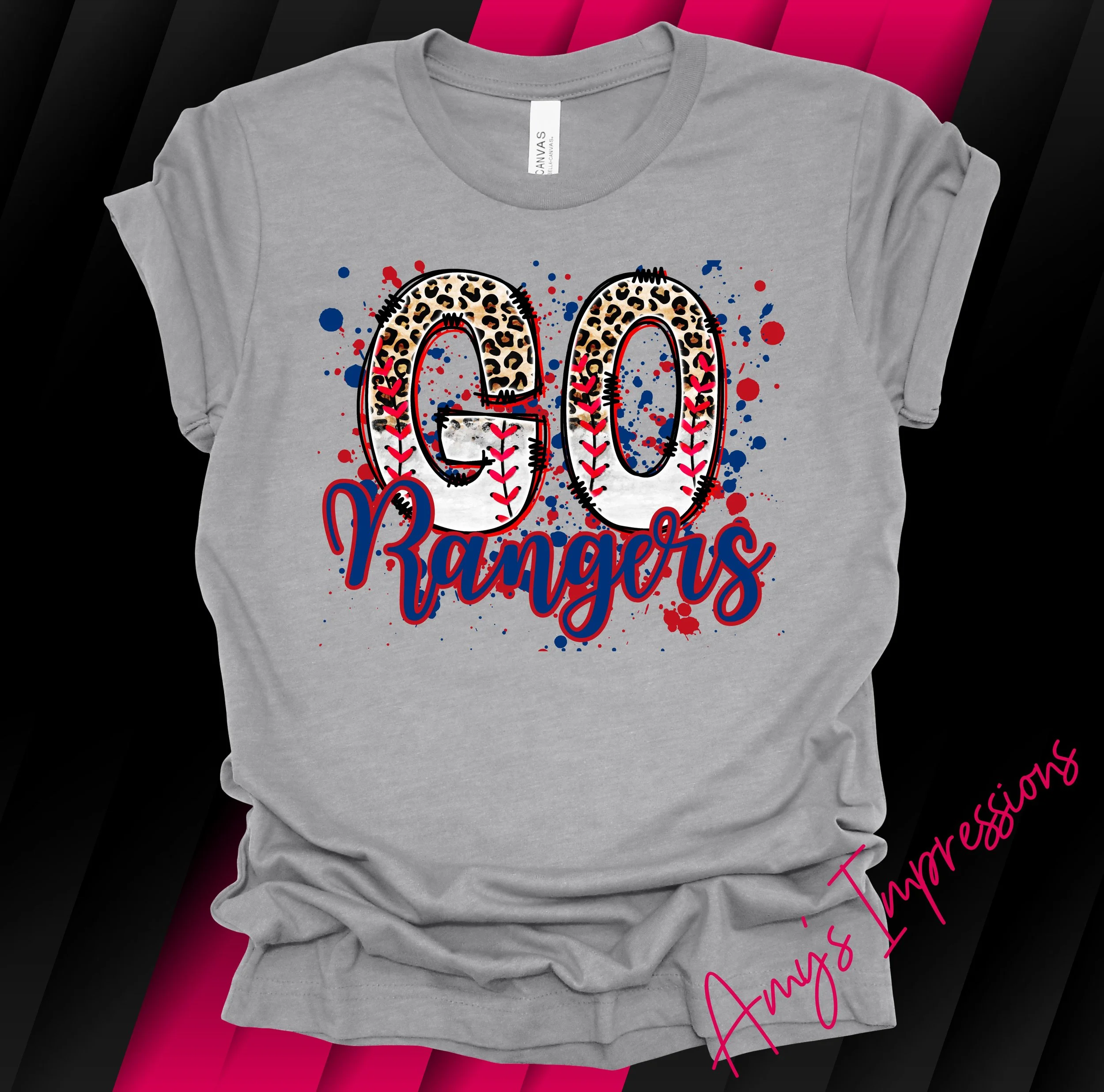 GO RANGERS LEOPARD SPLATTER BELLA SPORTS GREY.jpg