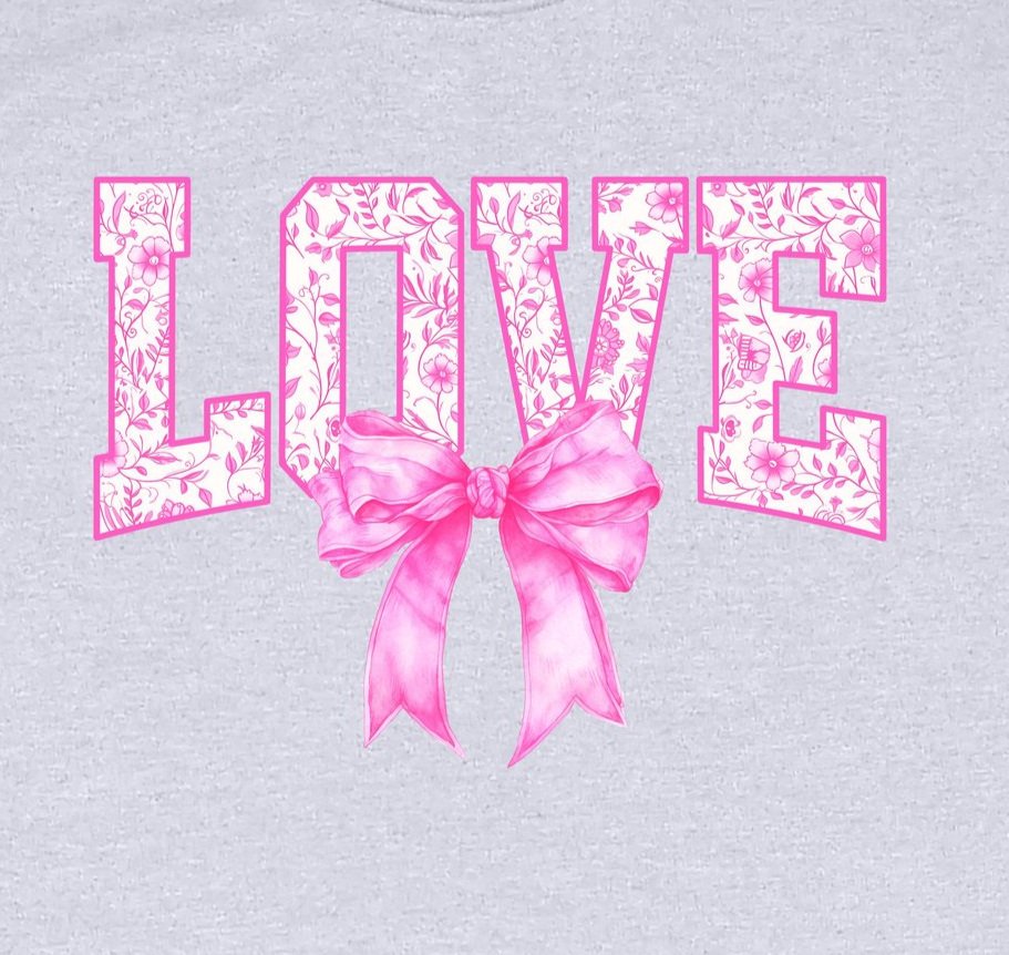 Love Flowers Pink DTF