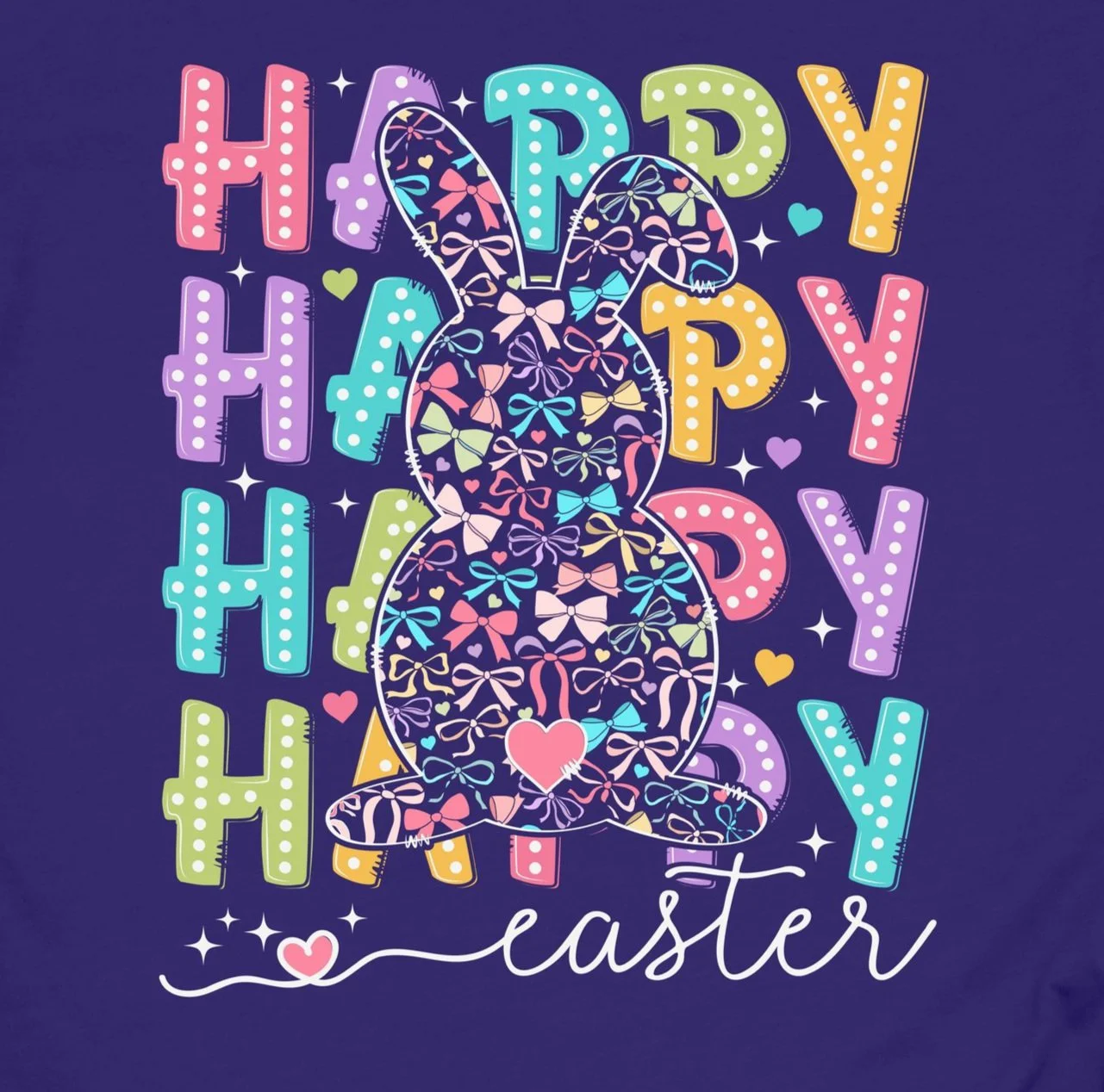 Happy Stack Bunny White