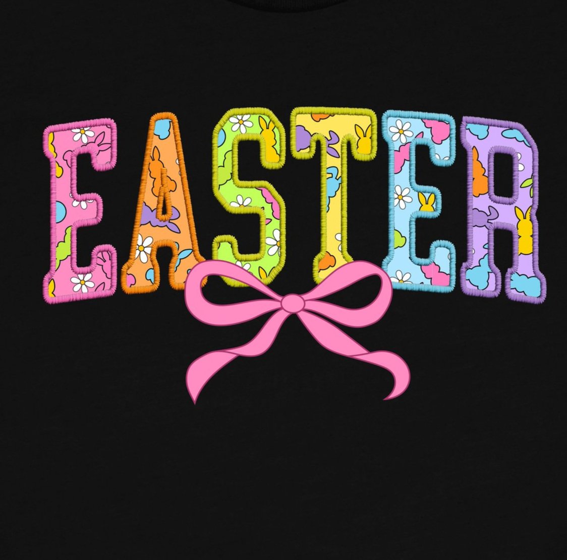 Easter Pattern Bow DTF