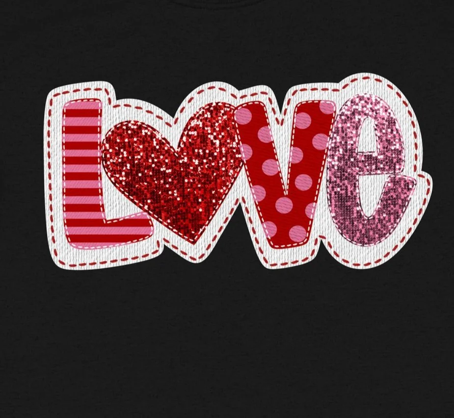 Love Faux Pattern DTF