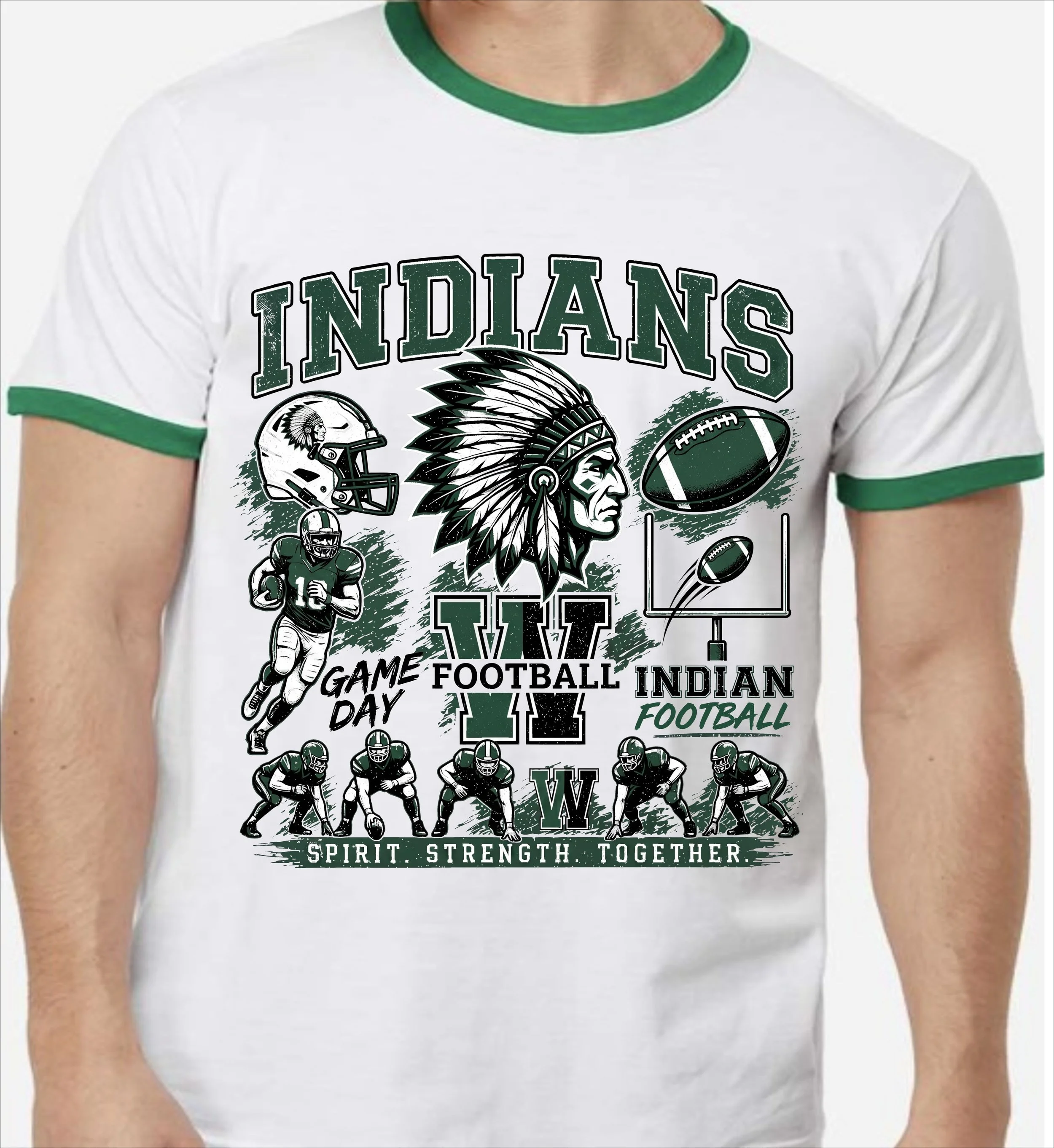 INDIANS FOOTBALL DISTRESSED GREEN RINGER.jpg