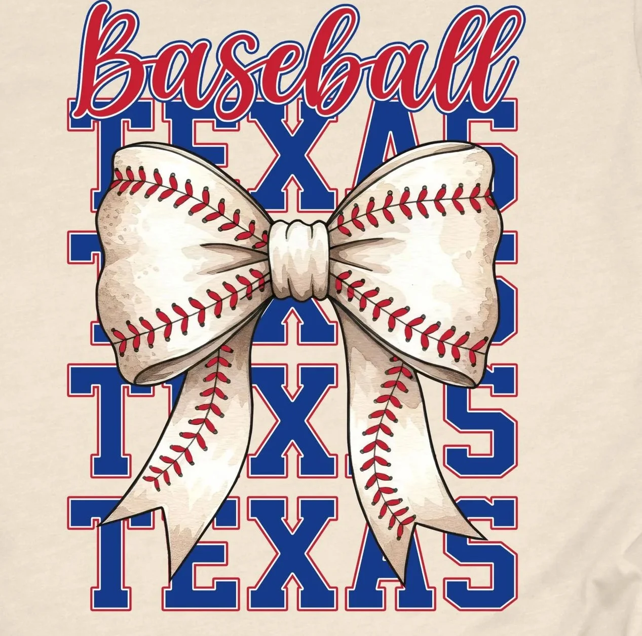 Texas Rangers Stack Bow DTF