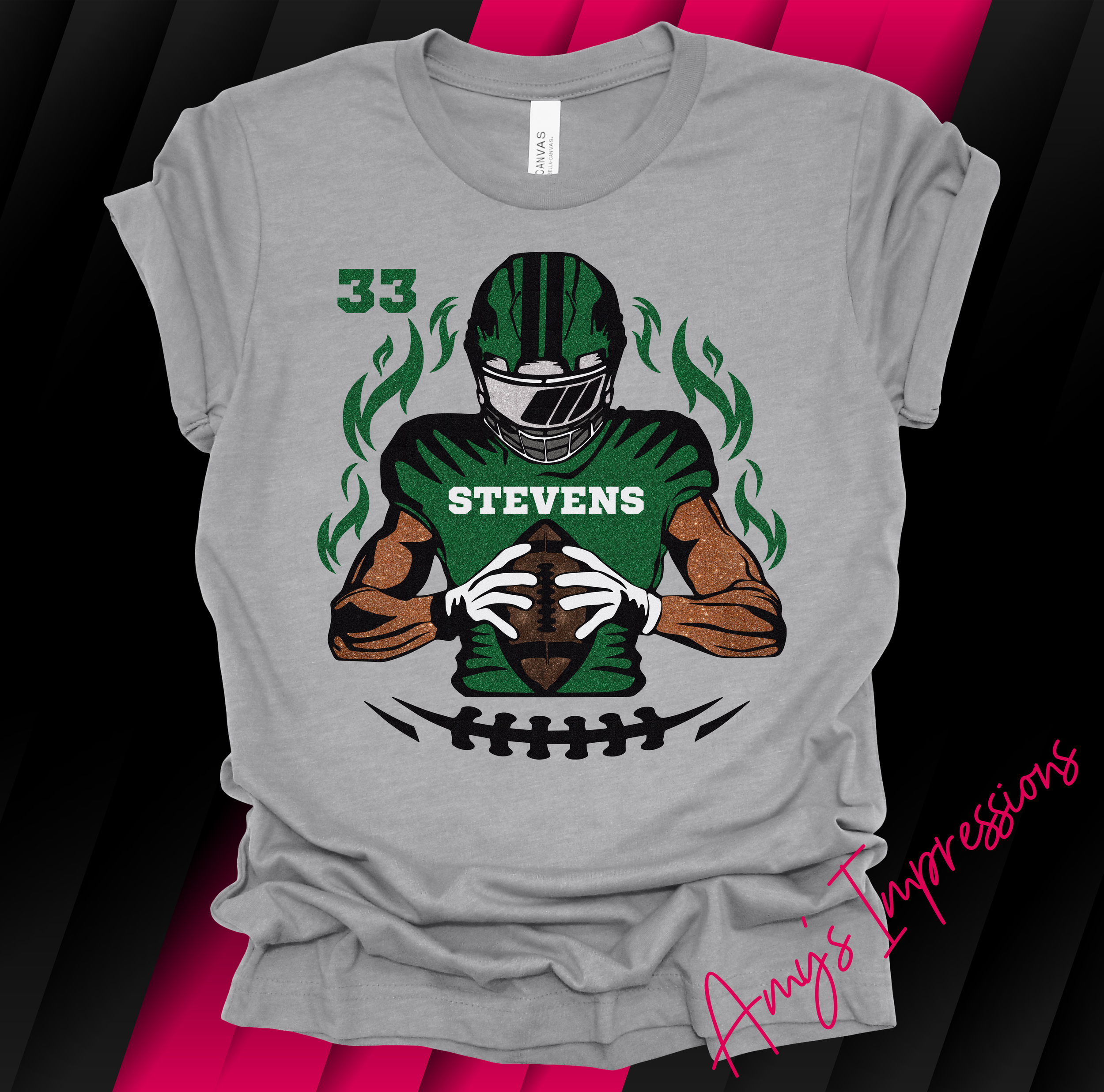 Football Player Glitter