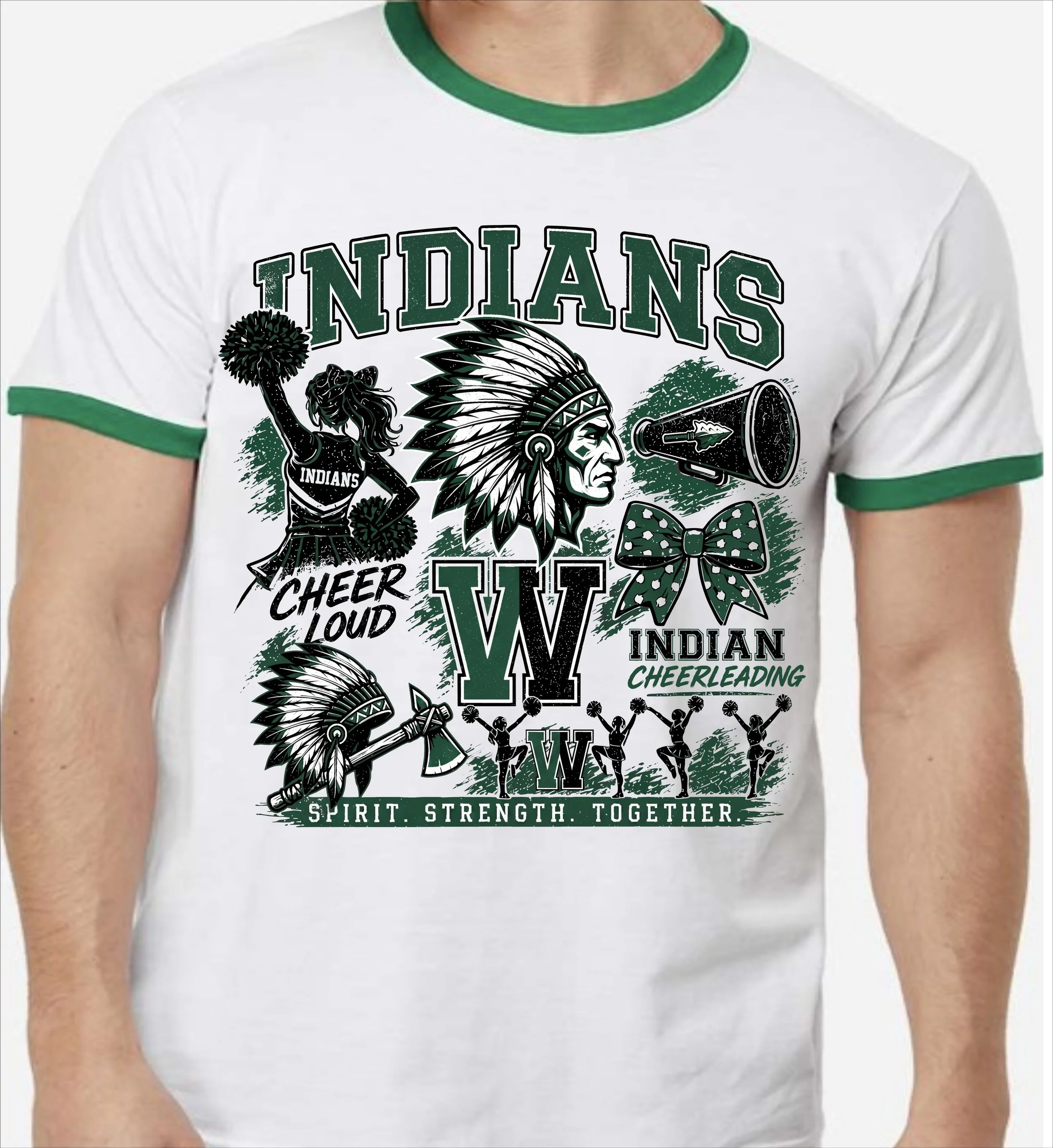 INDIANS CHEERLEADER DISTRESSED GREEN RINGER.jpg