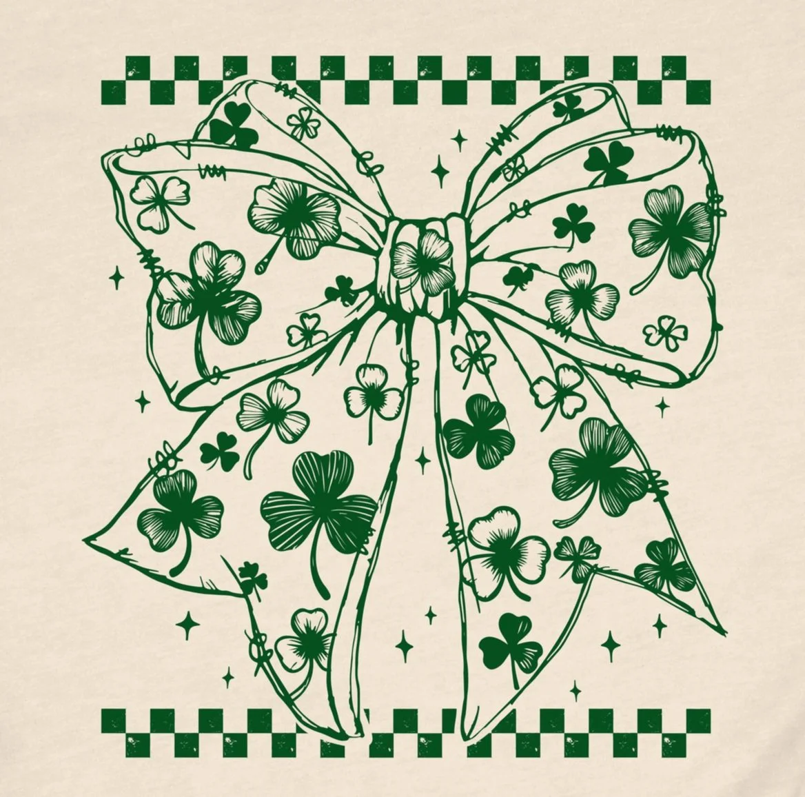 Shamrock Bow DTF
