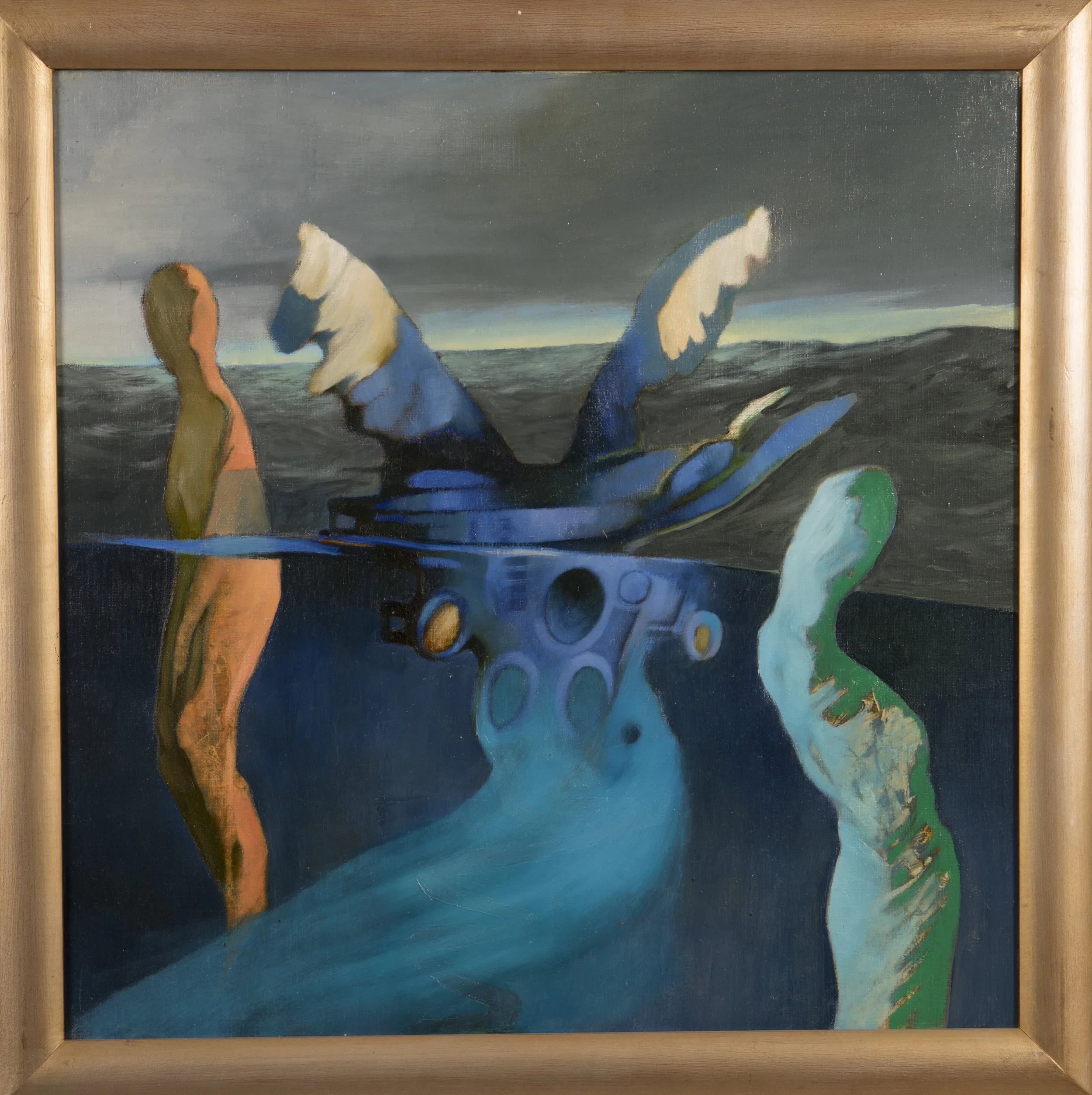 Saved by dophins, 1998Oil on canvas, 46 x 46cm